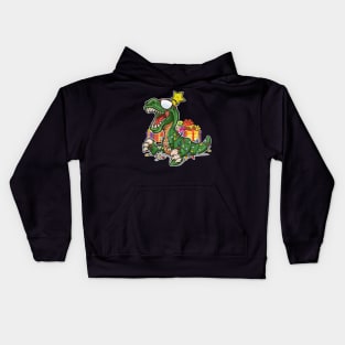 Tree Rex Christmas Dinosaur Kids Hoodie